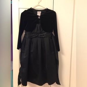 Size 10 black girls dress